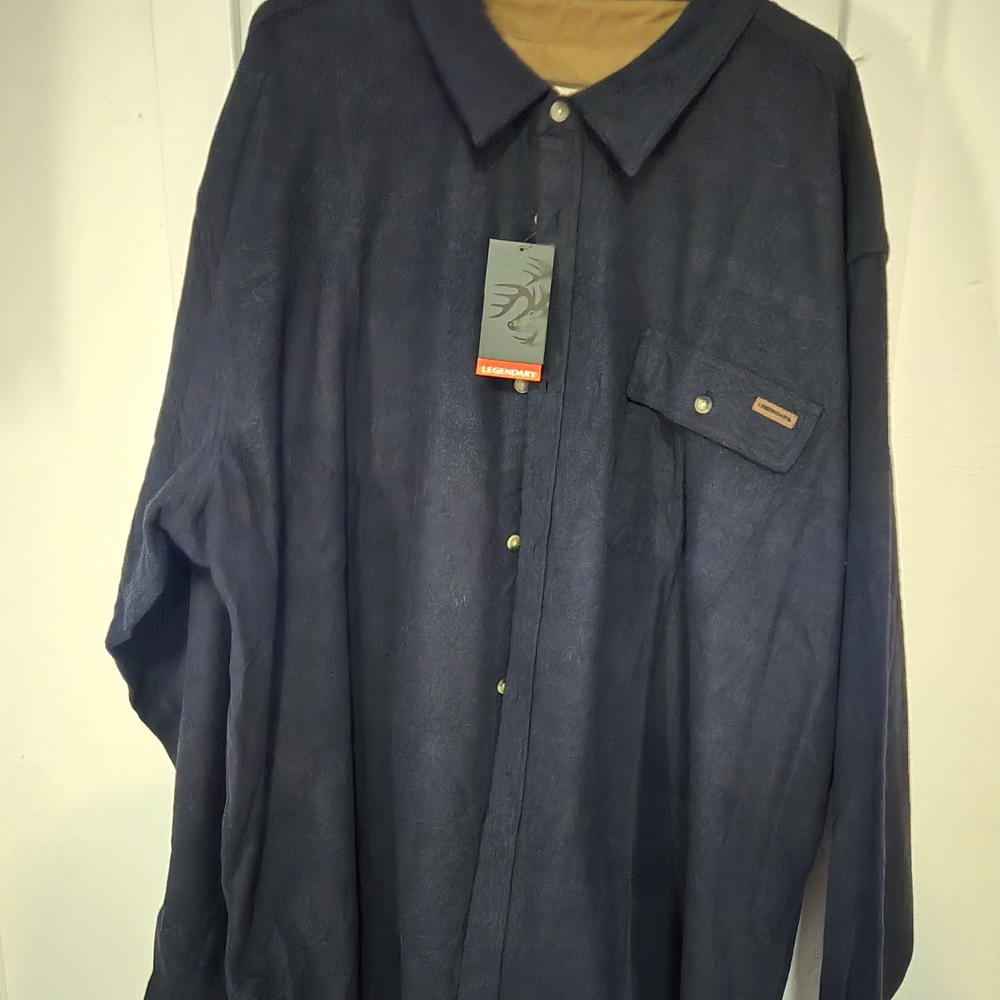 Legendary Whitetails Mens Long Sleeve Button Up - Mens Size 4XLT- Heavy And Warm
